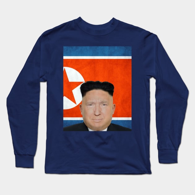 Kim Jong Trump Long Sleeve T-Shirt by christopper